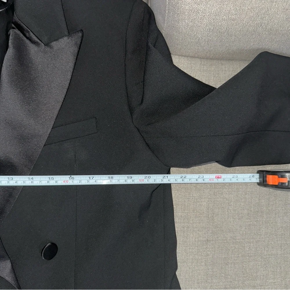 L. ZARA TONAL DOUBLE-BREASTED BLAZER - Picture 11 of 13